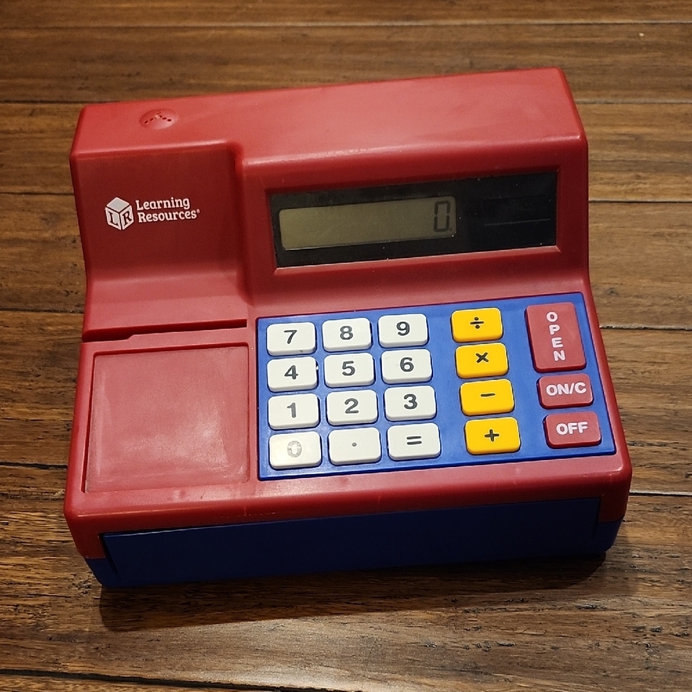 Learning Reaources - Red and Blue Cash Register & Calculator